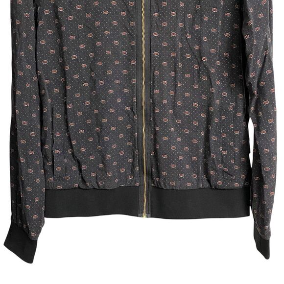 Scotch & Soda Men's 100% Viscose Full Zip Bomber Jacket Size S Black Amsterdam - Picture 6 of 16